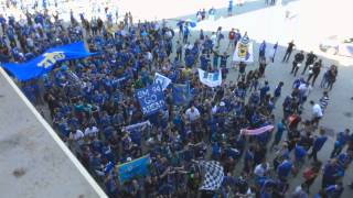 Entrada afición Real Oviedo en León [upl. by Darla]