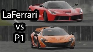 Ferrari LaFerrari vs McLaren P1 Top Gear [upl. by Yhtur120]