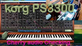 Korg PS3300 Cherry audio checking korgps3300 [upl. by Nwahsaj]