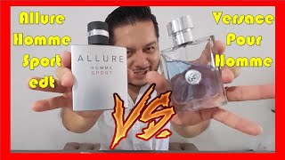 Allure Homme Sport VS Versace Pour Homme ¿Quién ganará [upl. by Mercedes]