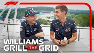 Williams Robert Kubica And George Russell  Grill the Grid 2019 [upl. by Zetrauq]