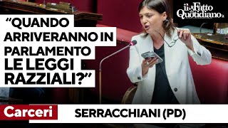 Carceri Serracchiani contro la maggioranza quotQuando arriveranno le leggi razziali in Parlamentoquot [upl. by Bernete841]