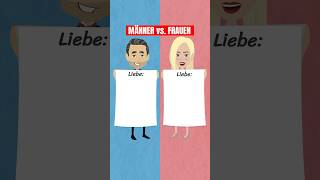 MÄNNERLIEBE vs FRAUENLIEBE🤔 shorts psychologie frauen mann liebe lernen mindset animation [upl. by Ennail]