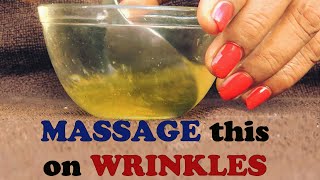 NATURAL REMEDIES FOR WRINKLES  MASSAGE THIS ON WRINKLES AROUND MOUTH [upl. by Iong]