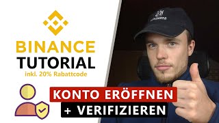 Binance Account erstellen ✅ Registrieren  Anmeldung  Verifizierung – ANLEITUNG zum Konto eröffnen [upl. by Orferd]