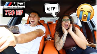 Girlfriend Reacts To My 750 Horsepower BMW M3 [upl. by Deeas]