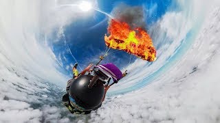 GoPro Awards Fusion Parachute Burn in 4K [upl. by Jarv]