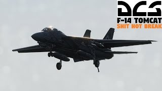 DCS F14  Carrier Landing Shit Hot Break Demo [upl. by Marsden]