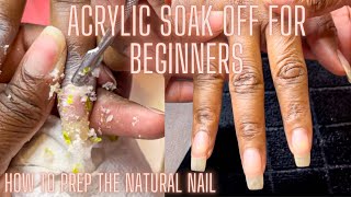 HOW TO PROPERLY REMOVE YOUR ACRYLIC NAILS AT HOME  NO DAMAGE amp KEEP YOUR LENGTH [upl. by Cohbert280]