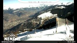 Les Quatre Vallées Nendaz webcam time lapse 20102011 [upl. by Safier199]