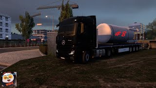 Dostałem mandat za prędkość 😱 Droga do UK cz1  8  Euro Truck Simulator 2 [upl. by Siblee]