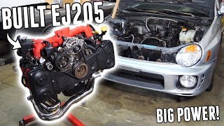 Building a MONSTER EJ205 For The WRX  Time for BIG BOOST [upl. by Hairim]