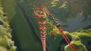 Insane Micro Spiral Roller Coaster  Planet Coaster [upl. by Ayn]