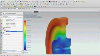 3D View of 2D Axisymmetric Results Whats New in NX8 CAE [upl. by Neri]