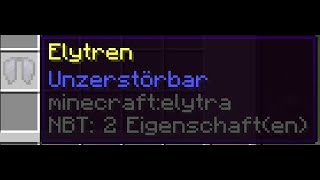 UNZERTÖRBARE Elytra in Minecraft bekommen  Tutorial German [upl. by Anaid]