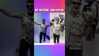 Mit Autotune vs ohne Autotune 😳 shorts [upl. by Cardwell824]