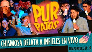 Chismosa delata a infieles en vivo  Pur de Patos T2 Ep 24 [upl. by Ielarol]