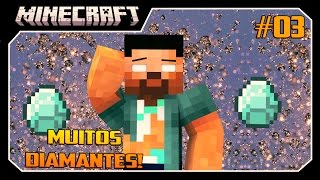 Minecraft  Corrida MALUCA 3 MUITOS DIAMANTES [upl. by Lladnarc]