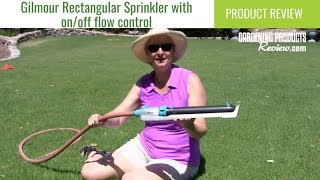 Gilmour Rectangular Oscillating Sprinkler Review  Gardening Products Review [upl. by Ling]