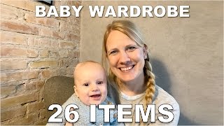 Baby Capsule Wardrobe 26 items you need 06 month per size [upl. by Dnalyram]