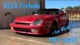 H22A Prelude POV Drive  Carwash PULLS CLEAN [upl. by Schifra]