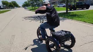 500 Watt Savage Electric Fat Tire Tricycle Trike In Stock Now [upl. by Enoed580]