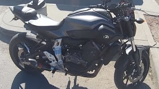 Yamaha FZ07MT07 Akrapovic Carbon Race Exhaust Installation [upl. by Steinman753]