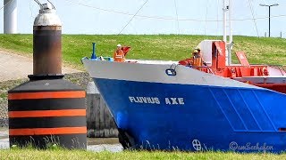 Einlauf KüMo FLUVIUS AXE C6AZ6 IMO 9163623 BJ 1998 coaster inbound Emden [upl. by Elyod]