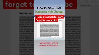 How to make UML diagrams with chatgpt [upl. by Nerval]