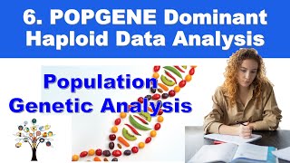 6 POPGENE Dominant Haploid Data Analysis  Dominant Marker Analysis Using Binary Data SCIEXPO [upl. by Acim]