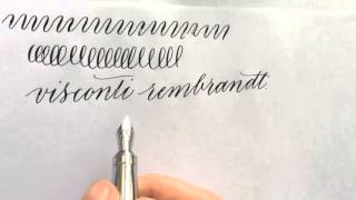 Visconti Rembrandt ef flex nib review [upl. by Boelter681]