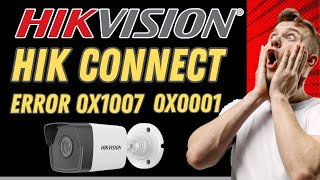 Hikvision Offline 0x1007 error WATCH ME FIXING IT [upl. by Clere]