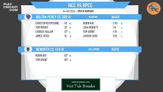 Heworth CC 4th XI v Bolton Percy CC 3rd XI [upl. by Martyn]