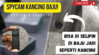 REVIEW SPYCAM  KAMERA MINI MODEL KANCING BAJU [upl. by Ennahtur228]