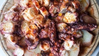 Pulpo a feira con cachelos en olla rápida [upl. by Eulalee]