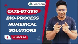 GATEBT2016  BioProcess Numerical Solution  By Virendra Singh  CSIR  GATE  DBT  ICMR [upl. by Om640]