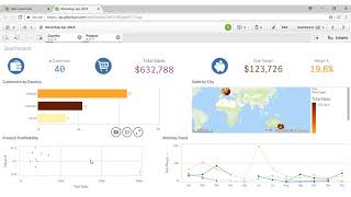 Qlik Sense Beginner Workshop 1  Introduction [upl. by Wilinski]