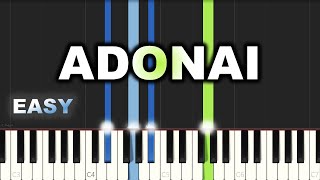 Nathaniel Bassey  Adonai  EASY PIANO TUTORIAL BY Extreme Midi [upl. by Anitsim]