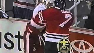 Lyle Odelein vs Darren McCarty Jan 13 2003 [upl. by Franza511]