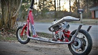 Free 2 Stroke Race Scooter Build Part 1 [upl. by Siekram313]