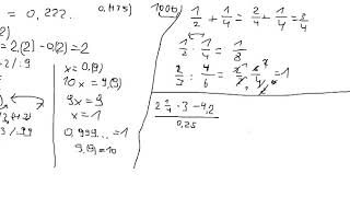 Zamiana liczby okresowej w ułamek zwykły oraz podstawy o ułamkachpoziom podstawowy [upl. by Atinrahs369]
