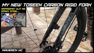 Bumili ulit ako ng Non Tapered Toseek Carbon Rigid Fork para sa aking MSID Tremor TTMTB [upl. by Ditter]