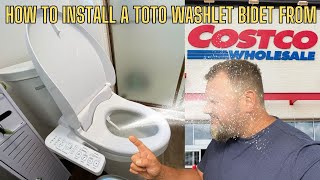 How to Install a Toto Washlet Bidet from Costco [upl. by Maida]