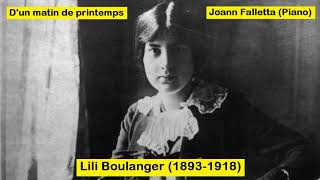 Lili Boulanger 18931918  Dun matin de printemps [upl. by Rehpinnej]