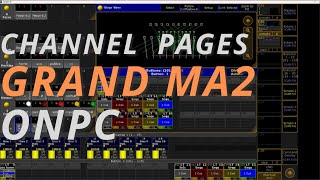 grand MA2 channel page  auto crear canales o channels [upl. by Ayres]