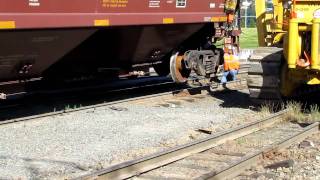 Grain train derailment [upl. by Ohs]