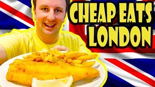 Top 10 Best Cheap Eats in London Under £10 [upl. by Yllrebmik]