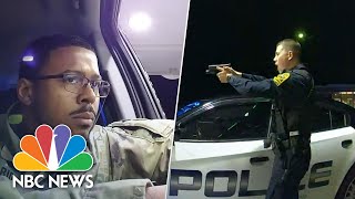 WATCH Police Pull Guns On AfroLatino Army Officer In Traffic Stop  NBC News [upl. by Yesnil363]