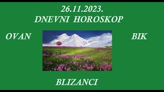 Jasminka HolclajtnerRoyal Astro StudioOVAN BIK BLIZACNI Dnevni horoskop za 26112023 [upl. by Tima]