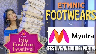 Myntra Footwear Haul 👠SALE Festive special Shaadi season heelsflatspumps tryon  gimaashi [upl. by Ahsieit]